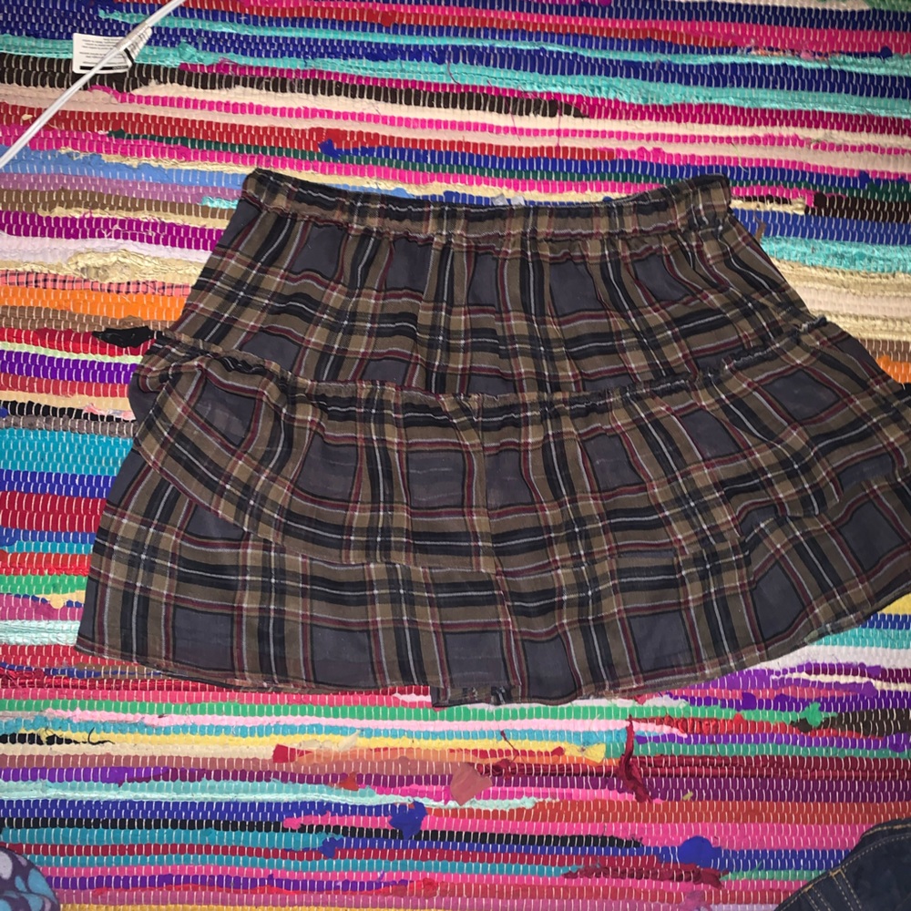 Charlotte Russe Large Plaid Skirt
